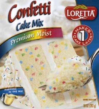 Loretta  Confetti  Cake Mix