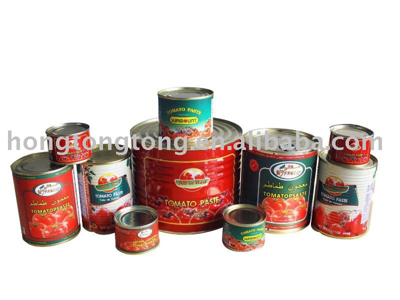 tin canned tomato paste