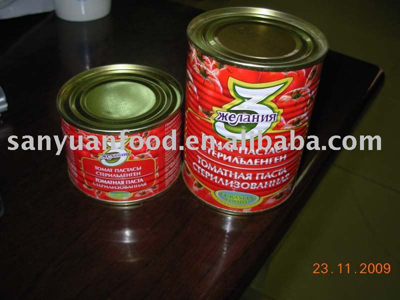 Top Quality Canned tomato paste-28-30%-Natural
