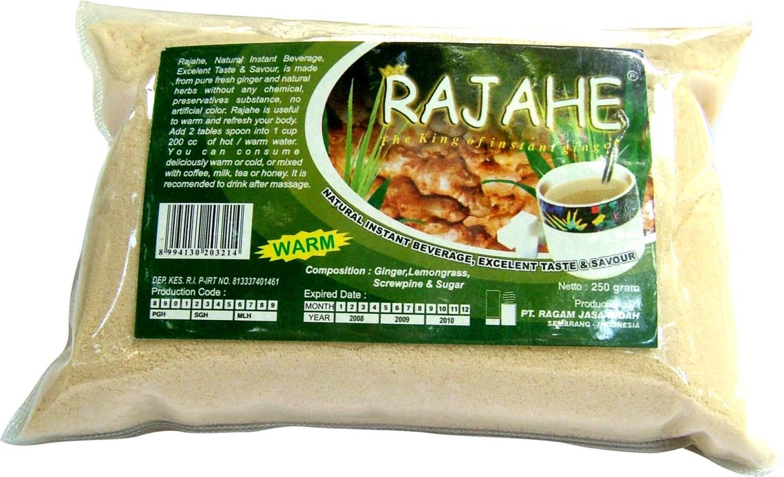Rajahe Warm Taste 250 gr  ginger   beverage  drink