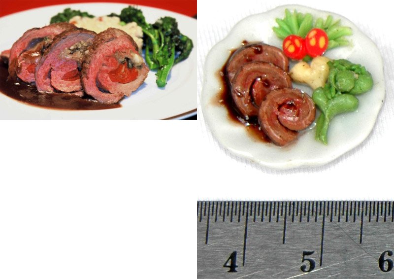 Miniature 1: 12 Meal Plated Steak  Beef   Roll 