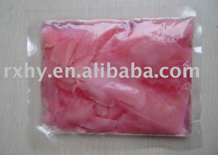 sushi pickled ginger white and pink