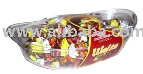56 WALTZ Hazelnut Flavoured Cocoa Cream Filled Milky Compound Chocolate with Rice Crispy 650 g 6 x 6