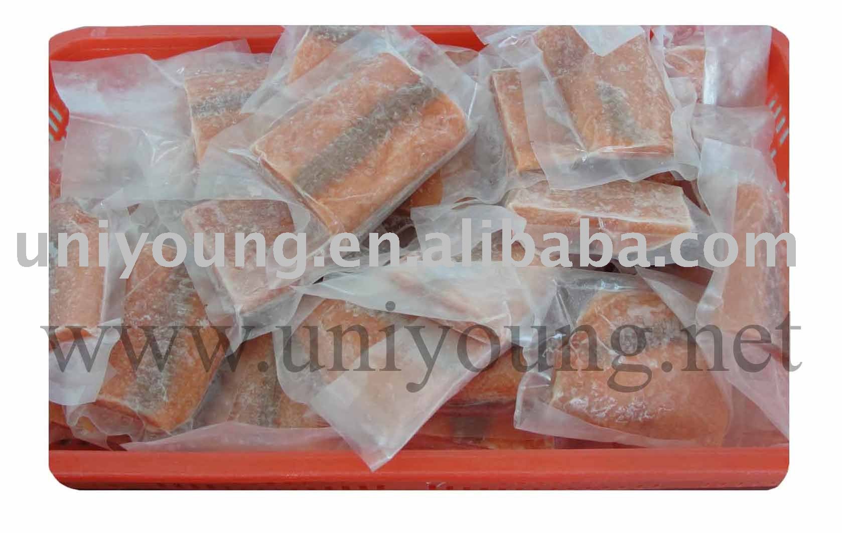 Frozen pinkl salmon fillets