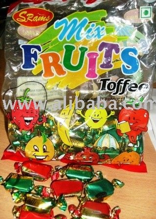mix fruit soft toffee