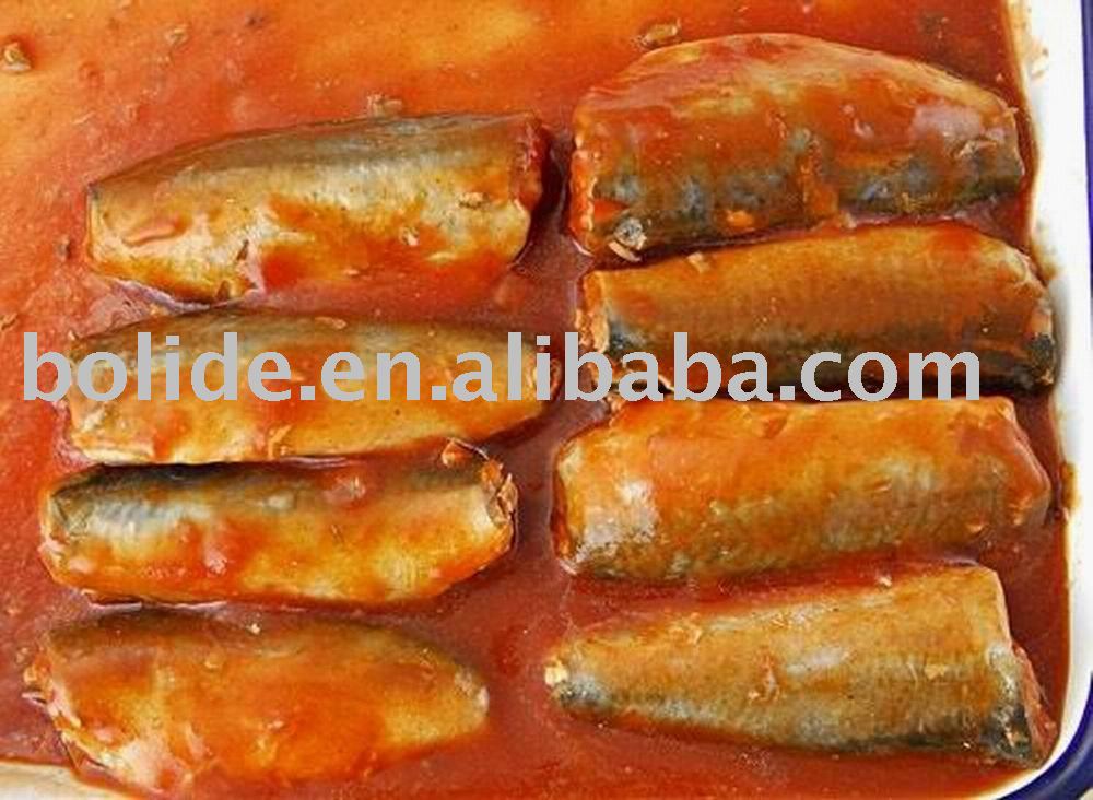 canned fish in tomato sauce