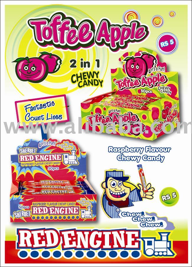 Red Engine and Toffee Apple Candy