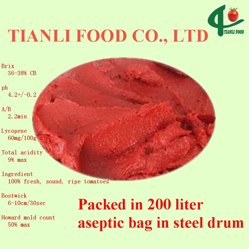 220L  Tomato   Paste   Concentrate   36 - 38 %