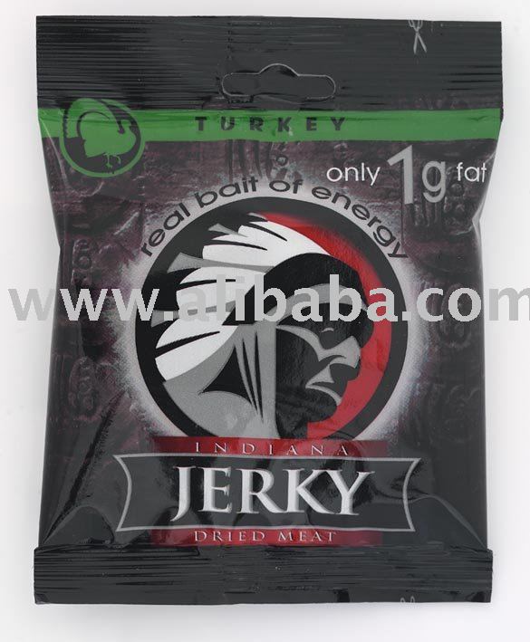 Jerky dried meat turkey
