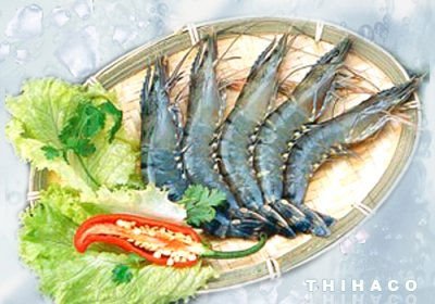 Frozen black tiger shrimp