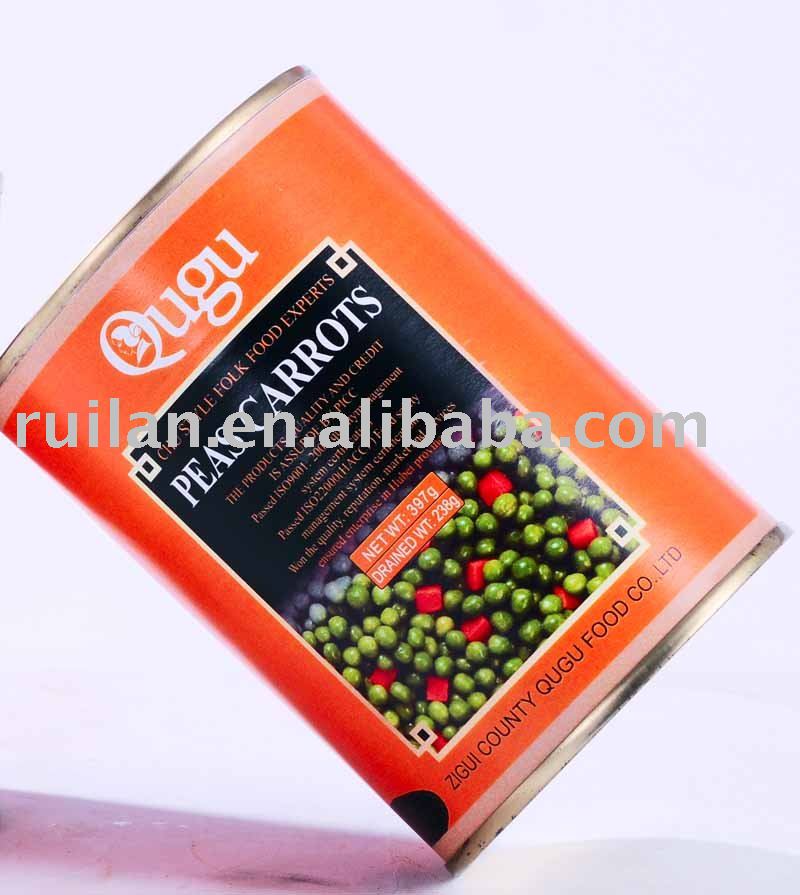  Canned   peas  and  carrots 