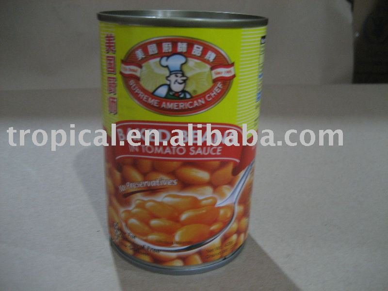 Canned baked beans in tomato sauce 425g,China American Chef price