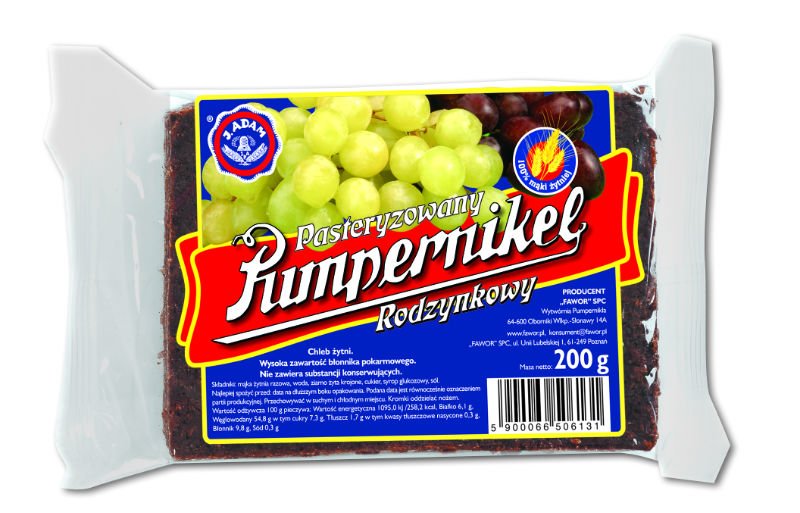 Bread special-pumpernikel with rasins