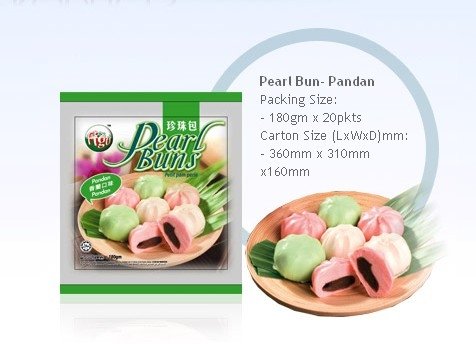 Pearl Bun- Pandan