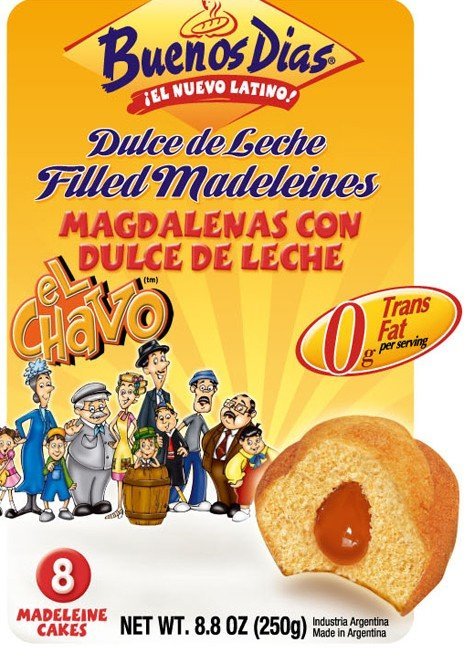 Magdalenas Filled with Dulce de Leche Bread