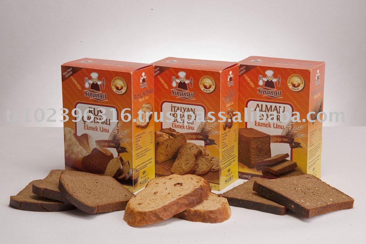 Russian Rye, Italian Spicy Tomato, German Brown