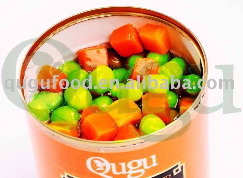 canned peas carrot