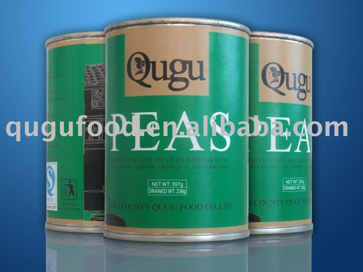 canned green bean/canned green peas/canned food