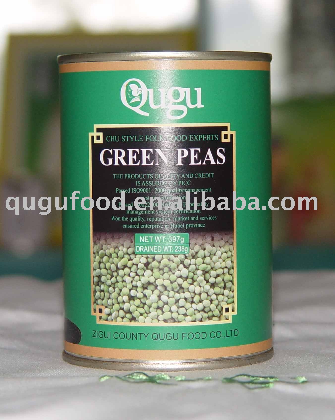 canned green peas/canned food/canned vegetables