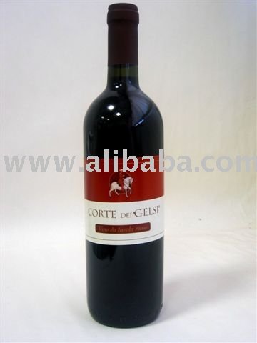 Wine In Glass Bottle Cl. 75