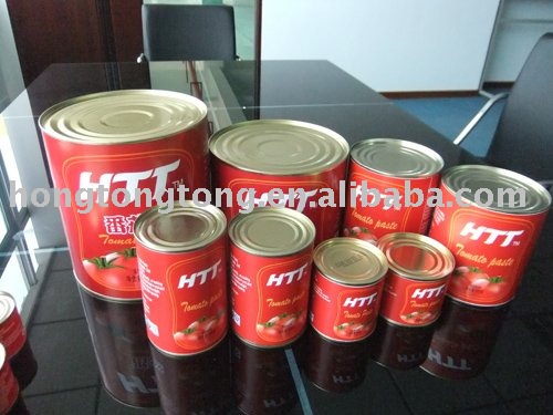 canned tomato paste 198g brix22-24% with ISO22000 certification