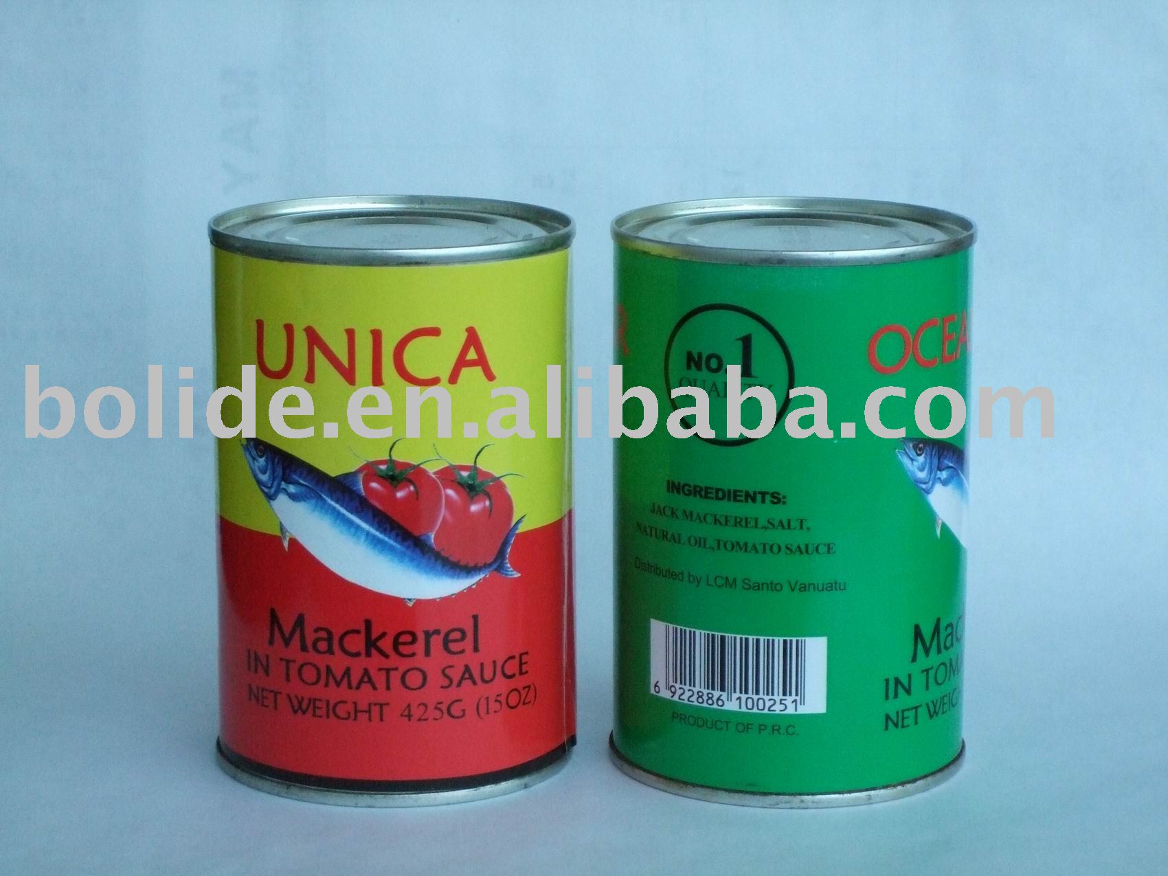 425g canned mackerel fish in tomato paste