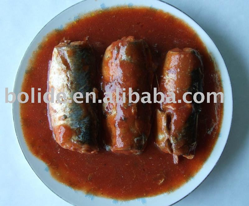 canned mackerel in tomato sauce 425g,155g