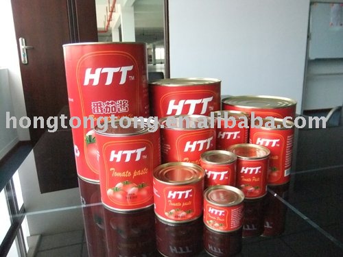 canned tomato paste 1000g brix28-30%