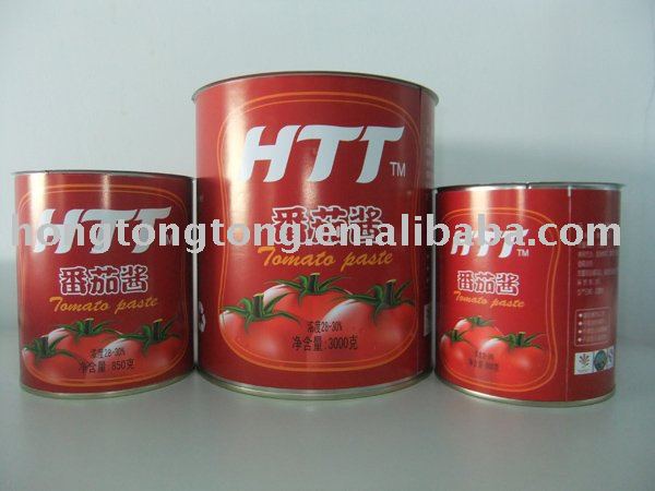 canned tomato paste 140g brix18-20% with ISO22000 certification
