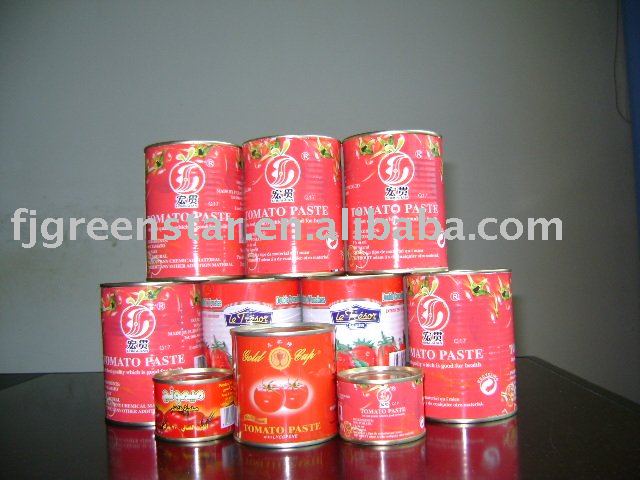 canned aseptic tomato paste