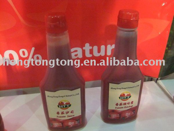340ML plastic tomato ketchup OEM brand