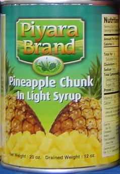 Pineapple Chunk In Light Syrup