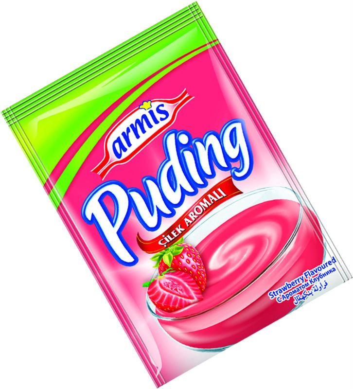 pudding(with strawberry flavoured)