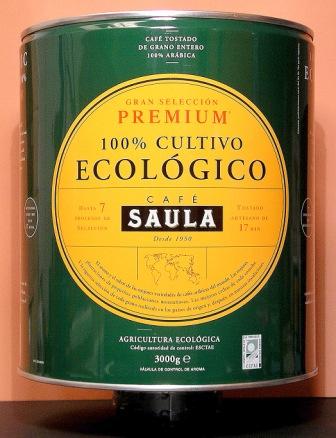 Saula. 4 Kg tin of Premium organic coffee,Spain price supplier
