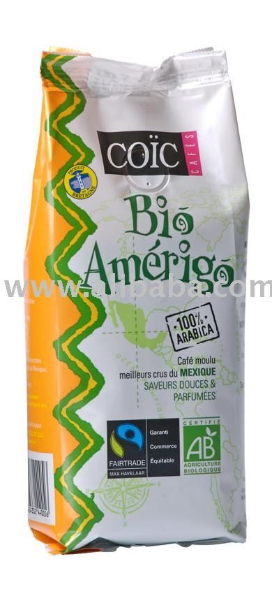 BIO AMERIGO ORGANIC 100% arabica 250 g ground coffee