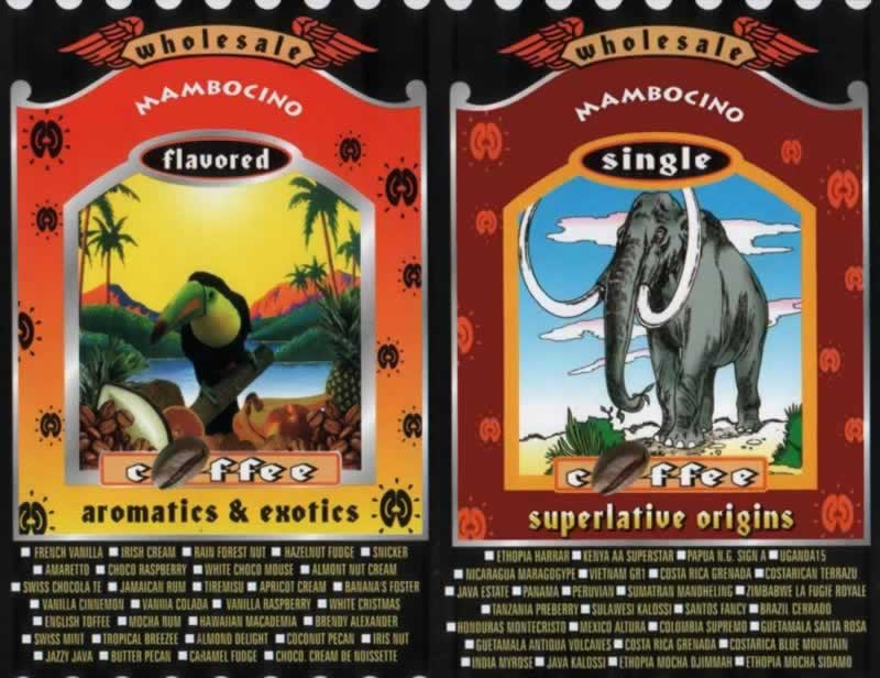 Mambocino Flavoured & Origin Coffee
