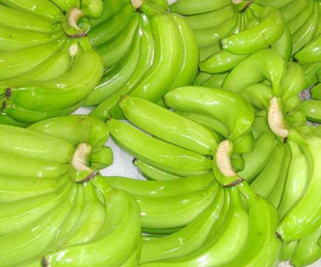 FRESH GREEN CAVENDISH BANANA(GRADE 'A"