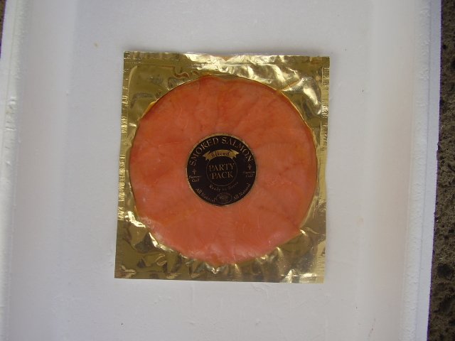 Atlantic salmon and rainbow trout in cold smoked vacuum packed