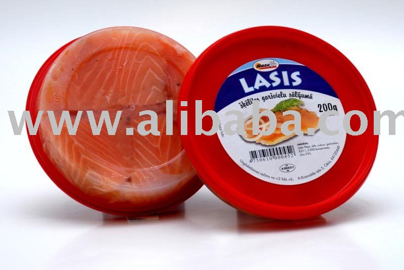 Salmon slices