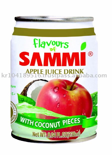 Flavous of Sammi 238ml Apple Juice Drink w / Coconut Pieces