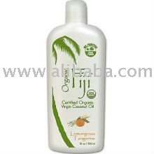 Organic Fiji Coconut Oil Organic Lemongrass Tangerine 12oz 12 Ounces