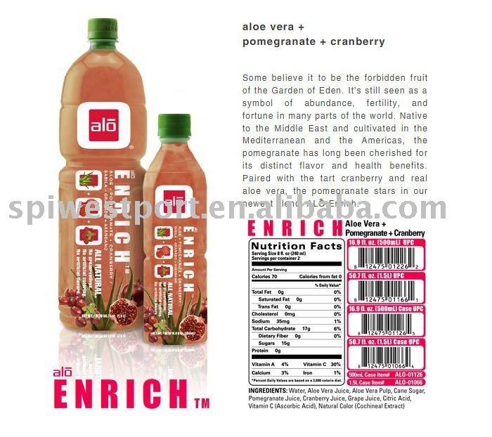 Aloe Juice Drink(Aloe Vera+Pomegranate+Cranberry)