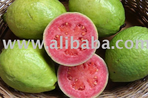 fresh and freeze dried red and  white   guava  fruits for sale
