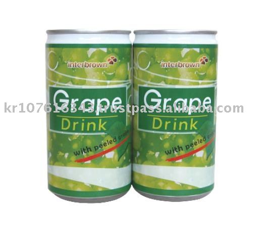 - Grape Juice, Grape Fruit Pieces Together : 180ml Can