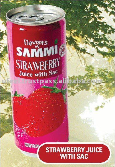 Strawberry Juice with Sac