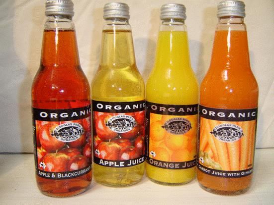 300 Ml Glass Bottle Certified Organic Juices