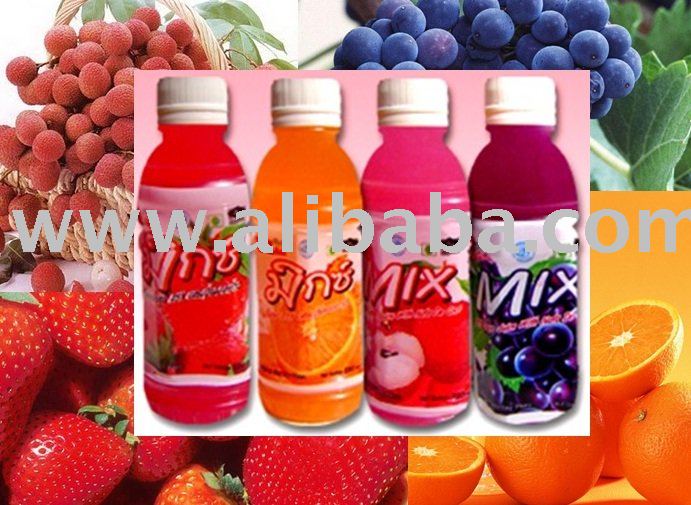220 cc LYCHEE Grape STRAWBERRY Orange Juice 25% Fresh Fruit Juice with Nata de Coco.Available in 4 F