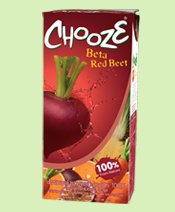 CHOOZE Beta Red Beet 100%  MIXED   VEGETABLE  AND  FRUIT   JUICE  with Red Beat