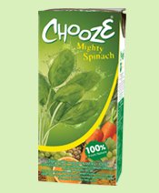 CHOOZE Mighty Spinach 100% MIXED FRUIT AND VEGETABLE with Spinach Formula