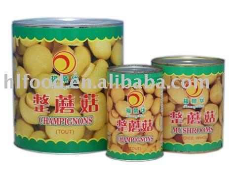 whole mushroom in tin 800g